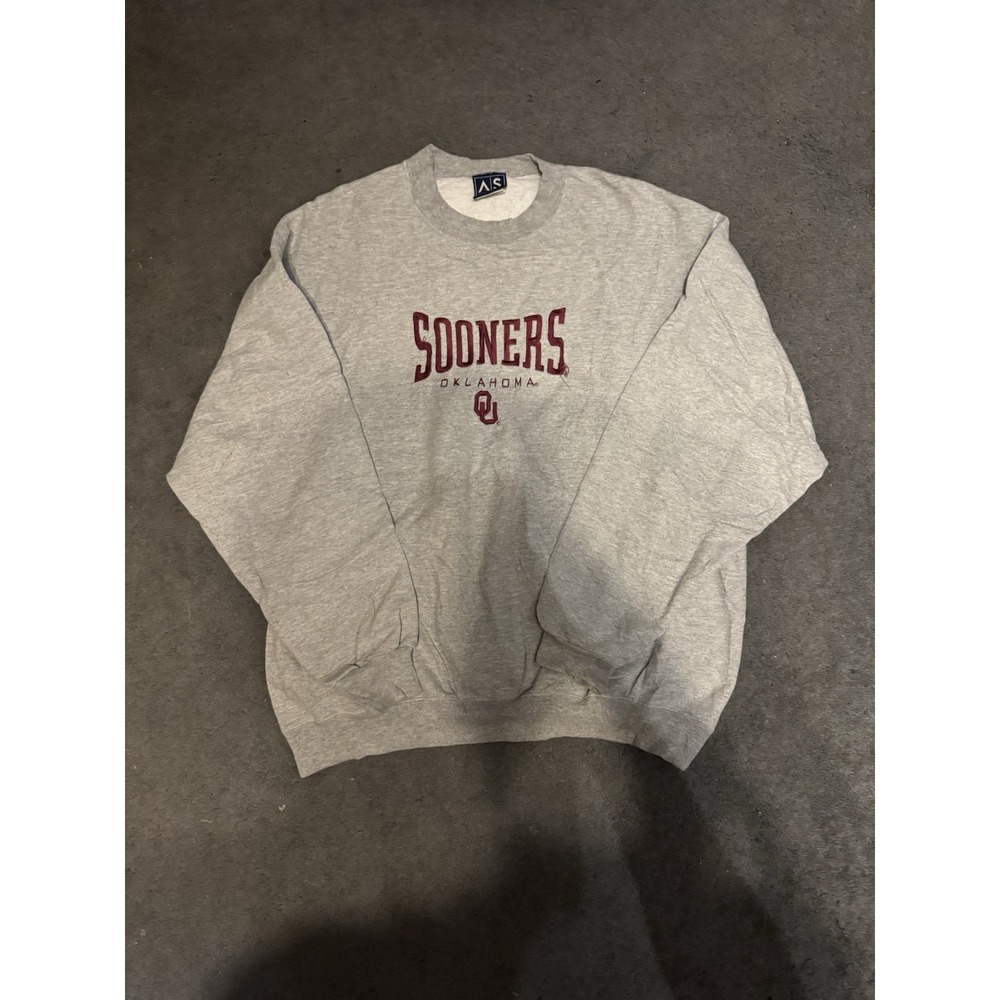 Vintage Oklahoma Sooners OU Embroidered Crewneck Sweatshirt Mens XL NCAA